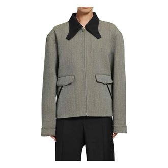 Marni Heren, Jassen, Beige, Maat: L Tweed