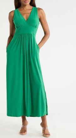 West K Sleeveless V-Neck Midi Dress in Green at Nordstrom Rack, Size X-Small