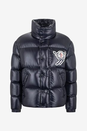 Moncler Lässige Daunenjacke aus lackiertem Nylon Leste