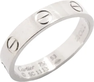 Cartier White Gold (18K) Band Ring (Pre-Owned)