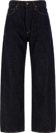 A Gold E Luna Pieced Jean - Dames - Loose Fit Jeans - Blauw - W28 - Katoen - Jeans