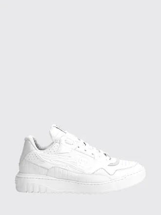 Philipp Plein Moonwalker Sneakers in Crocodile Print Leather