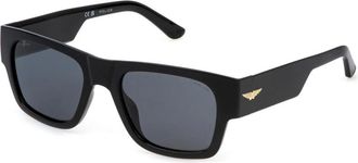 Police Ocean Maxi Zonnebril Gepolariseerd - Heren - Zonnebrillen - Zwart - 54 MM - Accessoires