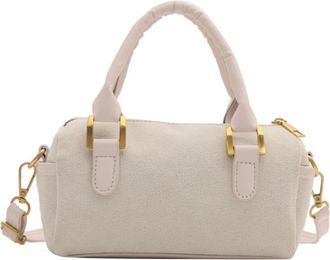 Generic Womens Slouchy Suede Boston Barrel Bag, Boho Satchels Shoulder Bag with Top-Handle, Adjustable Shoulder Strap, Applies to Daily Matching, Casual Walks