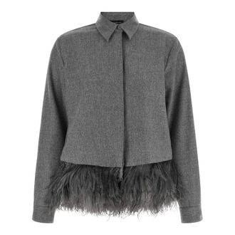 Fabiana Filippi Hemden - Dames - Blouses & Shirts - Grijs - Maat: 2XS