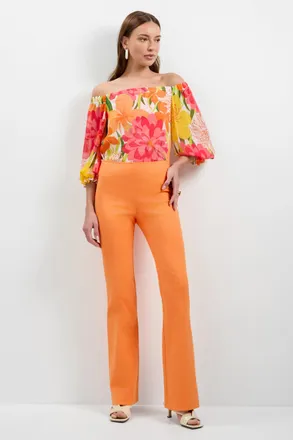 Trina Turk Jacoba Slim-Fit Bootcut Pants