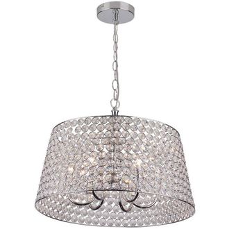 Netlighting Treasure Pendant Ceiling Light Chrome in Grey