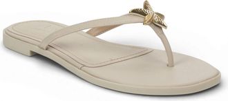Love Rio Womens Sandy Thong Flat Sandal In Nude