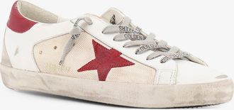 Golden Goose Mens Sneakers Super-Star White Leather Trainers