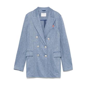 Circolo 1901 Double-Breasted Blazer - female - Circolo 1901 - Blazers - Blue - S - Jackets