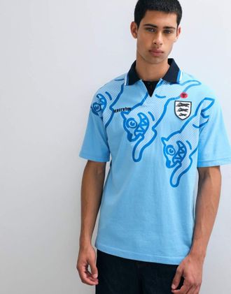 Icecream Maglia da calcio blu con cane in corsa