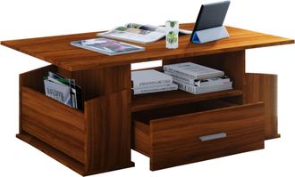 ebuy24 Ebuy24 - Mesa De Centro De Madera Vcm Con Suficiente Espacio De Almacenamiento Dimensiones Aprox. Al. 44 X An. 110 X T. 52 Cm Mesa De Sal&oacute;n Con Caj&oacute;n 