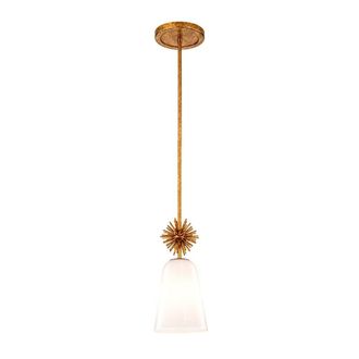 Netlighting Staring Slim Pendant Distressed Gold 1x E27 Opal Shade