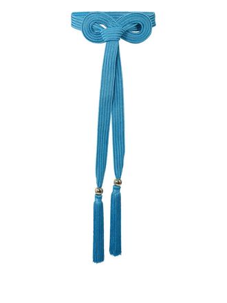 Carolina Herrera Satin rope belt - Blue
