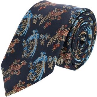 Trafalgar Store Birds of Prosperity Silk Tie in Black at Nordstrom