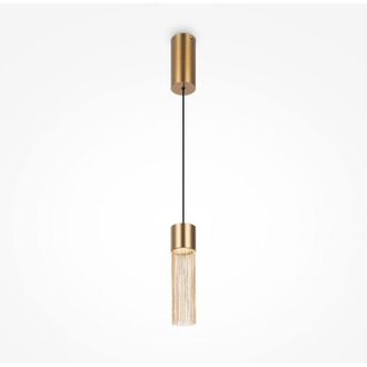 Maytoni Maytoni Imaginary Lámpara de techo colgante moderna y delgada, dorada, 3000 K, 100 lm