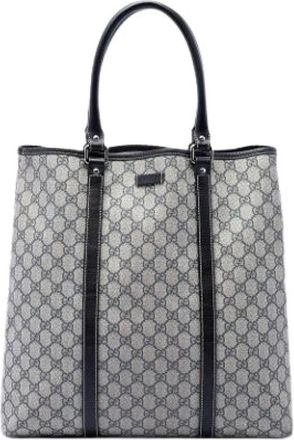 Gucci Pre-owned Tote Bag - Dames - Vintage Shopper - Beige - ONE Size - Leer - Vintage