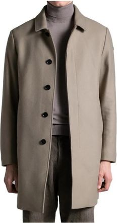 Duno Jasper Darfo Coat - Heren - Mantel - Bruin - S - Wol - Jassen