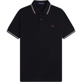 Fred Perry Polo Shirts, male, Blue, Size: 2XL M3600 Polo Shirt