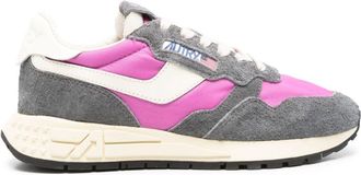 Autry Reelwind panelled sneakers - women - Leather - 38 - Grey