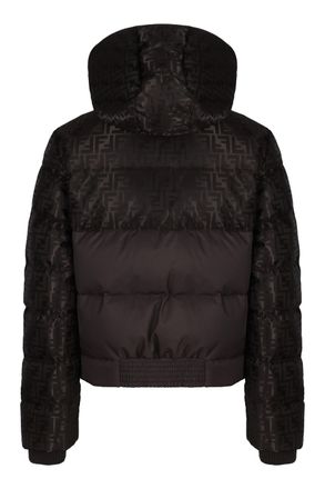 Fendi Womens Padded Parka Brown Cotton Puffer Jackets