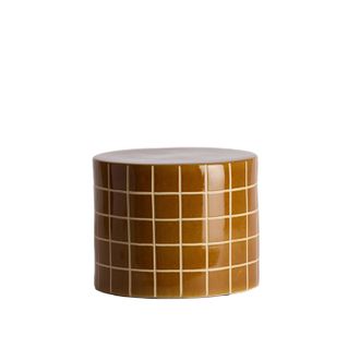 Light & Living Mesa Auxiliar Cer&aacute;mica Cognac Light & Living