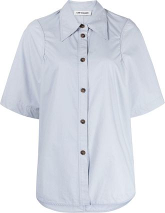Low Classic pointed-collar cotton shirt - women - Cotton - M - Blue