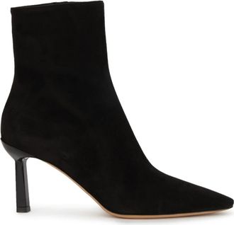 Ferragamo Stivali - Dames - Laarzen met Hak - Zwart - 35 EU - Su&egrave;de - Schoenen