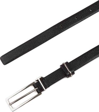Tom Ford Mens Belt T Loop Black Leather Goat