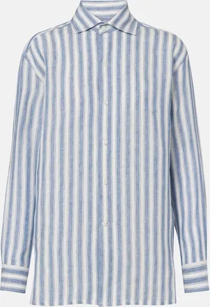 Ralph Lauren Collection Camisa Capri de lino a rayas