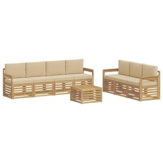 vidaXL Juegos De Sof&aacute;s Madera De Acacia S&oacute;lida Vidaxl