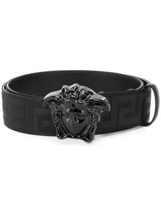Versace Cintura La Medusa Greca - Nero