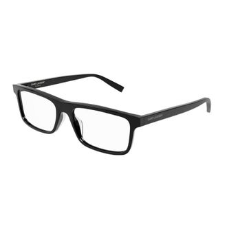 Saint Laurent SL483003 Rectangle Black Acetate Eyeglasses - Black