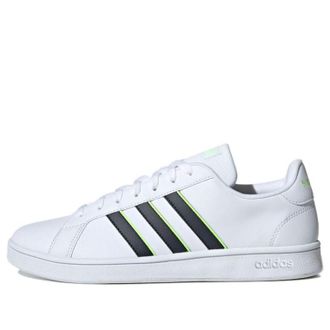adidas neo Grand Court Base White Black Green FV8472