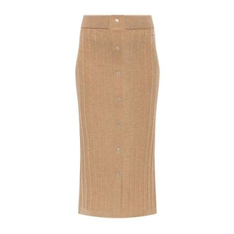 Paul & Shark Wol met zakken - Dames - Rokken - Beige - Maat: S Wol