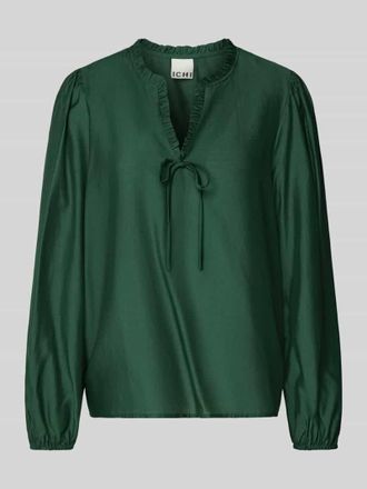 Ichi Regular Fit Bluse mit Rüschen Modell KARLANI in Khaki, Größe 34