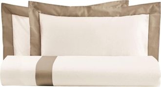 Biancoperla SHARON Juego de funda nórdica matrimonial Marrón