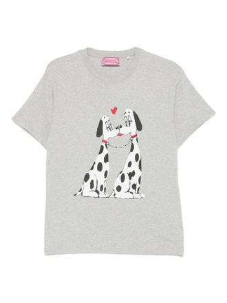 Carne Bollente x Olga Goose Candle The Pooch Smooch graphic T-shirt - unisex - Organic Cotton - L - Grey