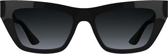 Calvin Klein Womens Cat Eye Sunglasses - Black