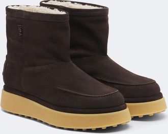 Tod's Gommino shearling-lined suede ankle boots