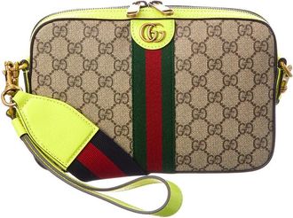 Gucci Ophidia Gg Small Canvas & Leather Crossbody