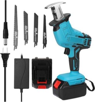 OEM Sierra De Calar Inal&aacute;mbrica, Sierra De Calar El&eacute;ctrica Con 4 Hojas, Inal&aacute;mbrica, Para Metal, Madera, Tuber&iacute;as De Pvc Y Poda De &Aacute;rboles (juego)