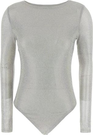 Twentyfourhaitch Arches Body - Dames - Bodies - Grijs - S - Polyester - Tops