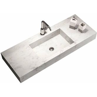 TFT Home Furniture Top vasca integrata 120 YOKA carrara