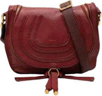 Chlo&eacute; Pre-owned Marcie Crossbody Bag - Dames - Vintage Schoudertas - Rood - ONE Size - Vintage