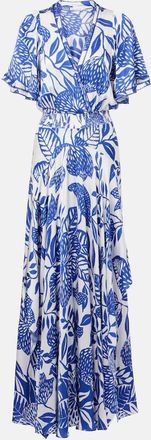 Poupette St Barth Abito lungo Mabelle in raso