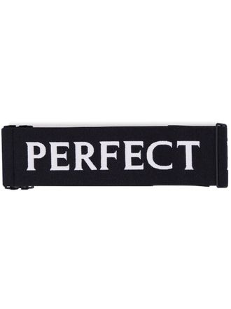 Perfect Moment Slim PM belt - unisex - Nylon/Polyester/Fabric - One Size - Black