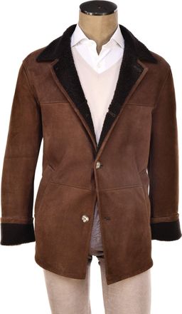 Hettabretz Suede Curly Shearling Coat