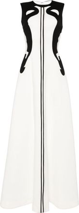 Saiid Kobeisy panelled sleeveless gown - women - Polyester - 38 - White