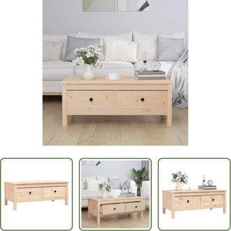 vidaXL Tavolino in legno massello - Tavolino da Salotto 100x50x40 cm Legno Massello di Pino